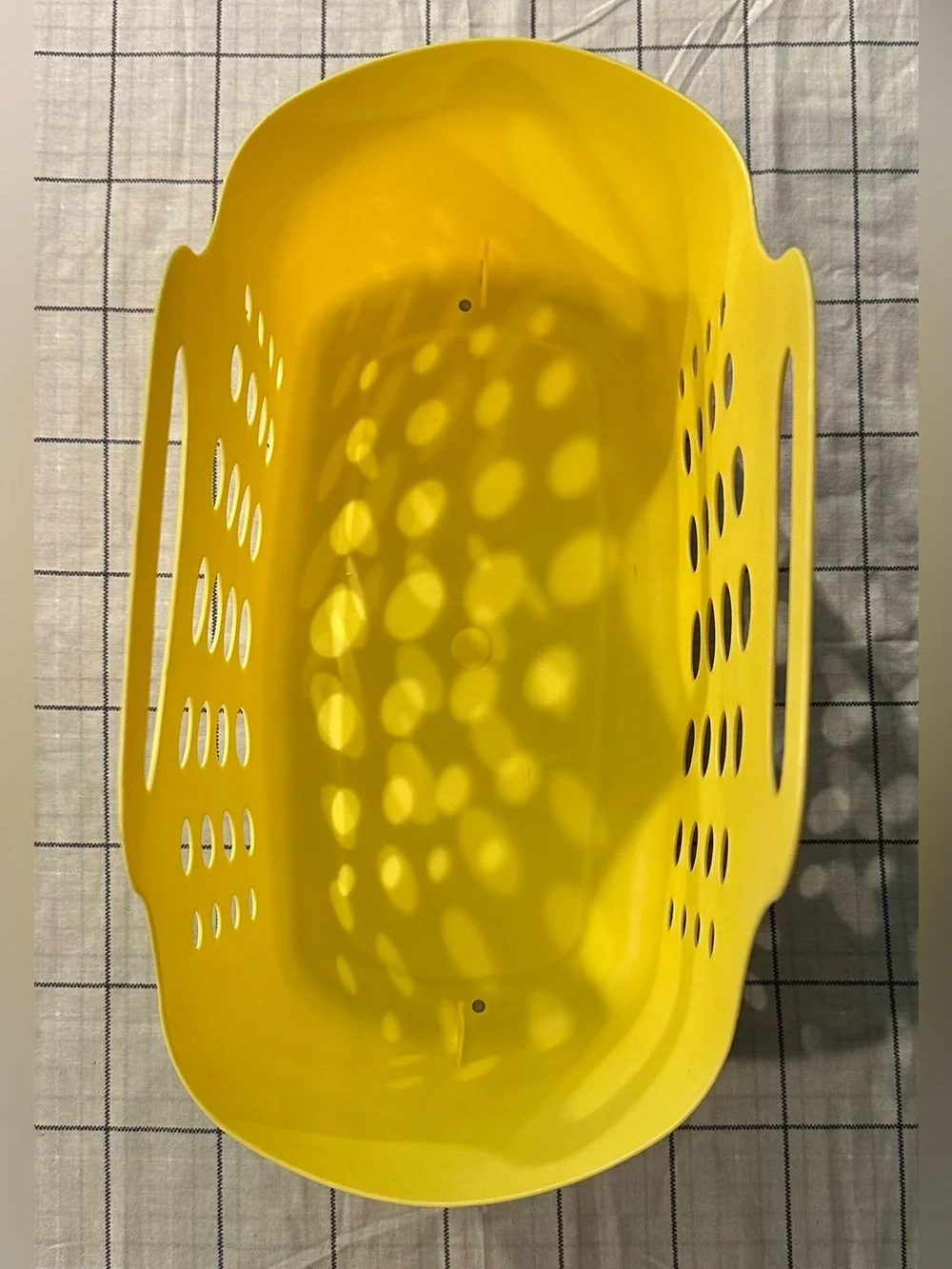 Vintage K-Mart plastic jelly tote • indestructible! • flexible and soft-ish